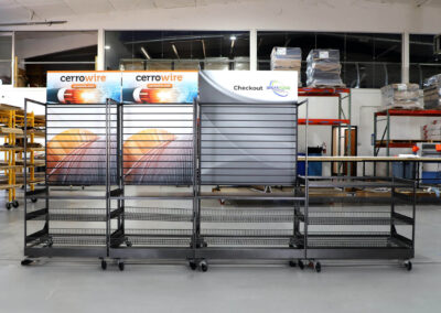 Lock N Load micro market fixture designed for CerroWire’s breakroom